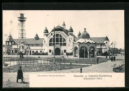 AK Düsseldorf, Gewerbe- und Industrie-Ausstellung 1902, Düsseldorfer Handwerkskammer