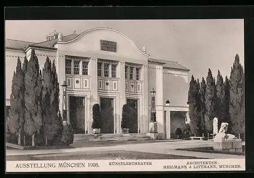 AK München, Ausstellungspark, Künstlertheater