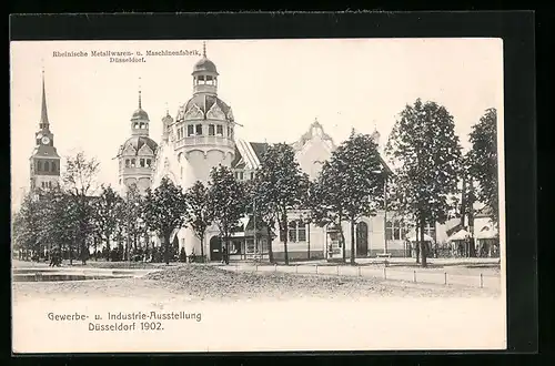 AK Düsseldorf, Gewerbe- und Industrie-Ausstellung 1902, Rheinische Metallwaren- und Maschinenfabrik