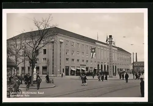 AK Basel, Schweizer Mustermesse 1930, Ausstellungspalast