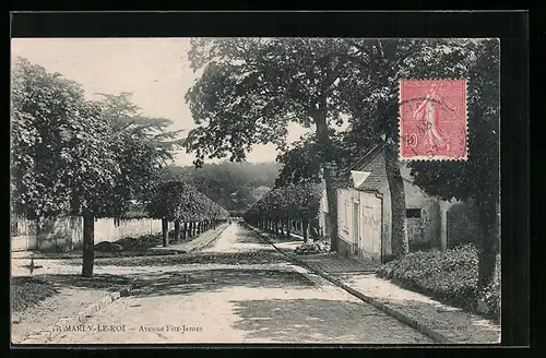 AK Marly-le-Roi, Avenue Fitz-James