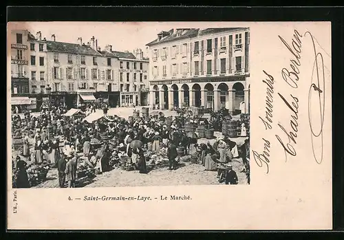 AK Saint-Germain-en-Laye, le Marché