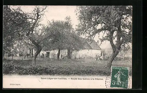 AK Saint-Leger-en-Yvelines, Route de Sables a la Citerne, Kuh