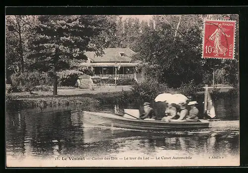 AK Le Vésinet, Casino des Ibis, le tour du Lac, le Canot Automobile