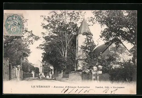 AK Le Vesinet, Avenue d`Alsace-Lorraine