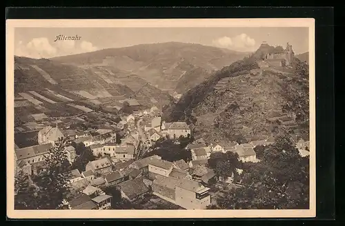 AK Altenahr, Totalansicht aus der Vogelschau