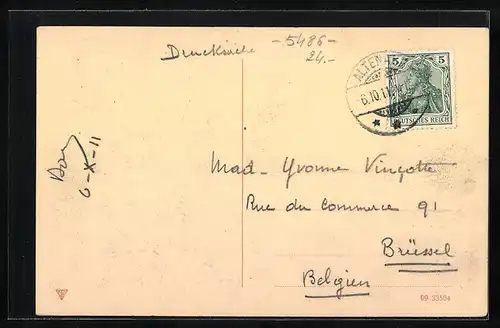 AK Altenahr, Totalansicht aus der Vogelschau