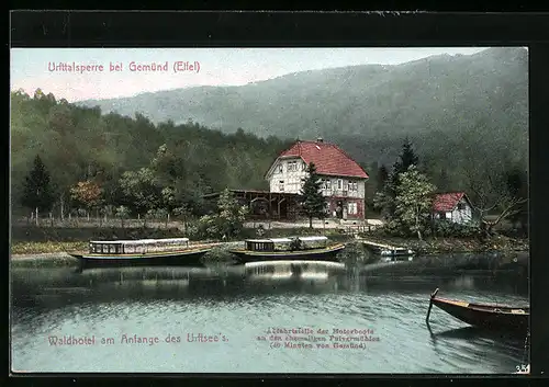 AK Gemünd / Eifel, Partie an der Ursttalsperre