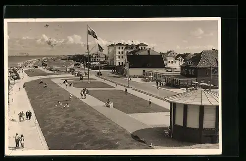 AK Cuxhaven-Duhnen, Blick auf die Promenade