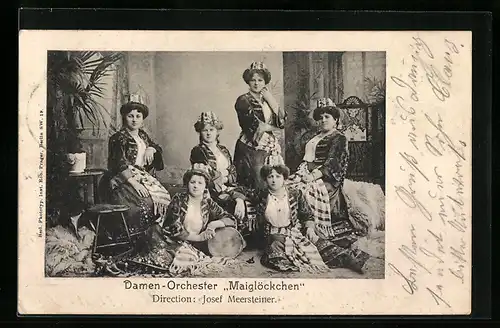 AK Damen-Orchester Maiglöckchen, Mitgliederinnen unter Fürhrung von Dir. Josef Meersteiner