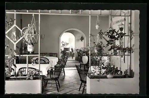 AK Lützenhardt bei Freudenstadt, Kurhaus-Hotel Sonnenhof, Innenansicht