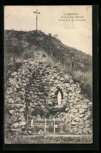 AK St-Calais-du-Désert, Grotte de N.-D. de Lourdes