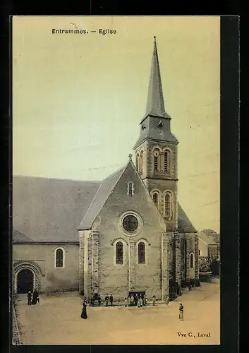 AK Entrammes, L`Église, Ansicht der Kirche