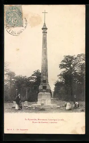 AK Gesvres, la Pyramide, Monument historique