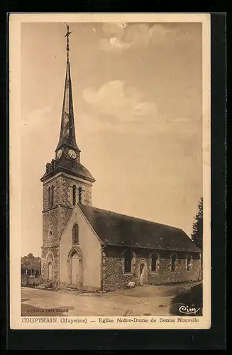 AK Couptrain, Eglise Notre-Dame de Bonne Nouvelle