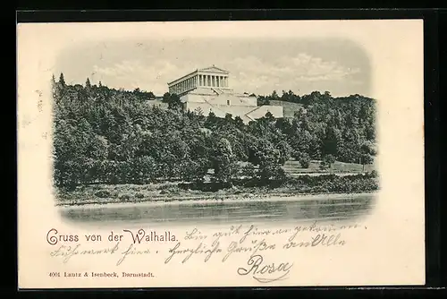 AK Gruss von der Walhalla