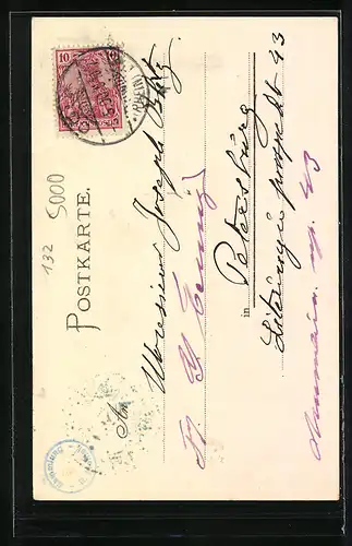 AK Köln, Dom mit Stadtansicht