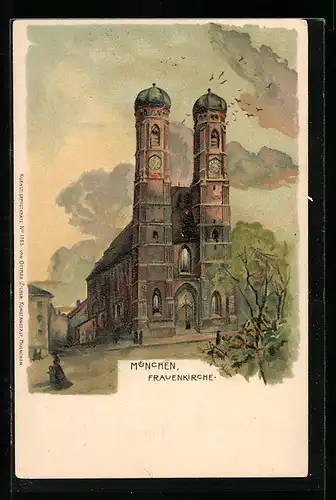 Lithographie München, Frauenkirche