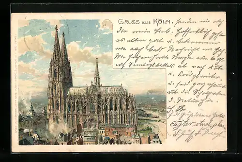 Lithographie Köln, Dom