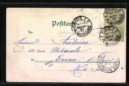 Lithographie Coblenz a. Rh., Kaiser Wilhelm I. Denkmal am deutschen Eck, Germania mit Lorbeerkranz