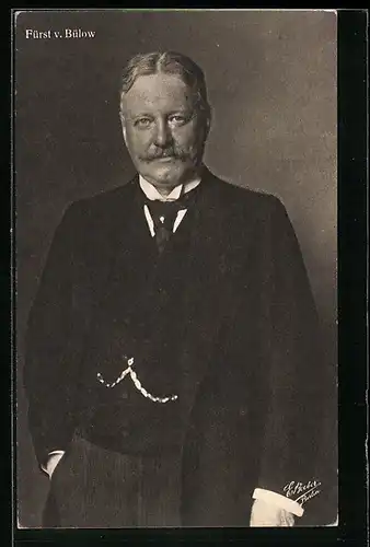 AK Fürst von Bülow, Portrait des Politikers