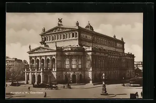 AK Frankfurt a. M., Opernhaus