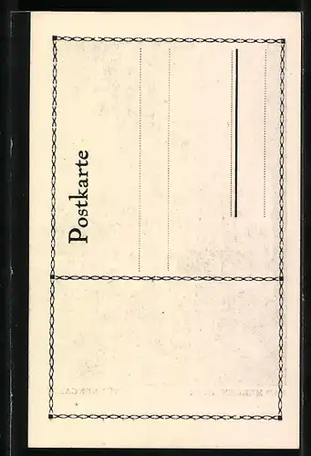 Künstler-AK Bad Mergentheim, Partie in der Türkengasse