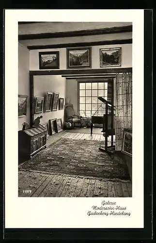 AK Gailenberg üb. Hindelang /Hochallgäu, Modersohnhaus, Galerie, Innenansicht