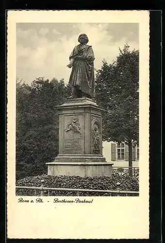 AK Bonn a. Rh., Beethoven-Denkmal