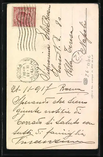 Künstler-AK sign. Rappini: Elegante Frau mit Halskette