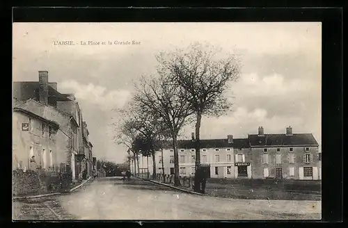 AK L`Absie, La Place et la Grande-Rue