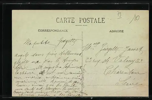 AK L`Absie, La Place et la Grande-Rue