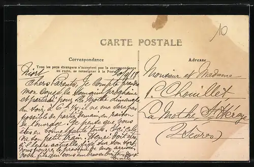 AK Frontenay-Rohan-Rohan, Grande Rue, Strassenpartie