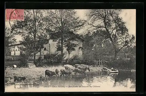 AK Lezay, Servitudes et Douves du Château