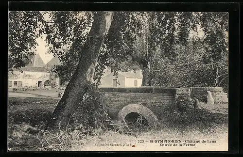 AK St-Symphorien, Château de Lens, Entrée de la Ferme