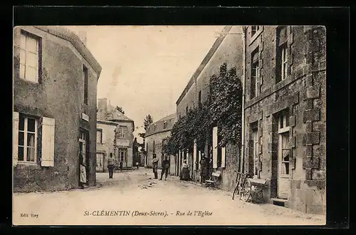 AK St-Clémentin, Rue de l`Eglise, Strassenpartie