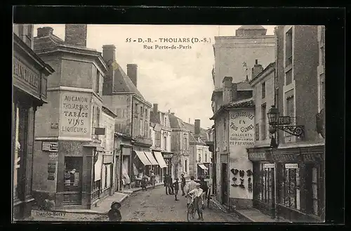 AK Thouars, Rue Porte-de-Paris, Strassenpartie