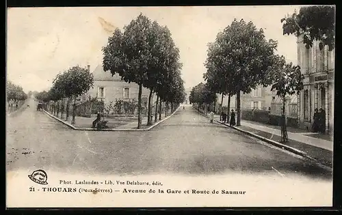 AK Thouars, Avenue de la Gare et Route de Saumur