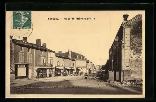 AK Thénezay, Place de l`Hôtel-de-Ville
