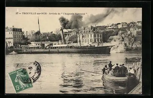 AK Trouville-sur-Mer, Arrivée de l`Augustin Normand