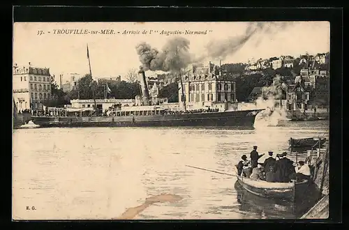 AK Trouville-sur-Mer, Arrivée de l`Augustin-Normand