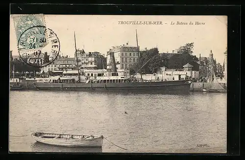 AK Trouville-sur-Mer, Le Bateau du Havre