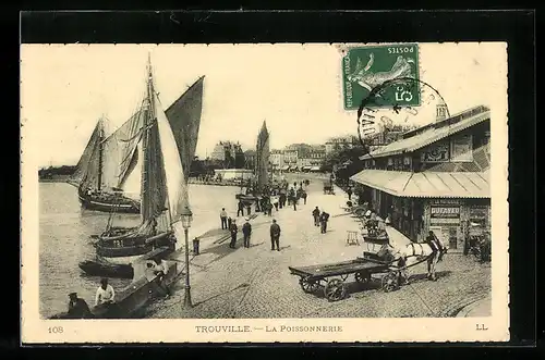 AK Trouville, La Poissonerie