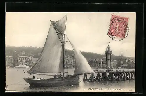 AK Trouville, Entrée des Jetées