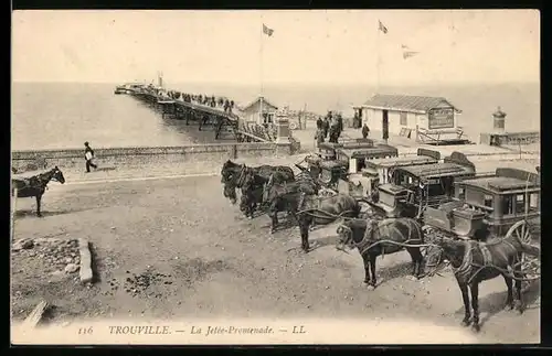 AK Trouville, la Jetee-Promenade