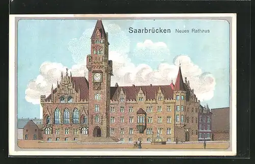 AK Saarbrücken / Saar, neues Rathaus