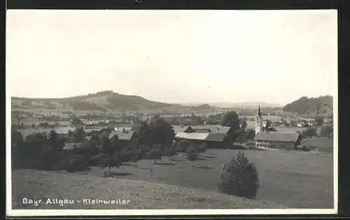 AK Kleinweiler, Panoramablick auf den Ort