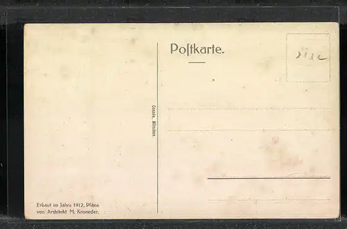 Künstler-AK Tutzing, Beringer-Erholungsheim