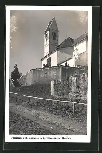 AK Bergkirchen, Ansicht der Pfarrkirche St. Johannes