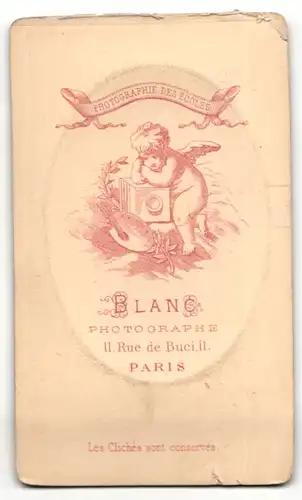 Fotografie Blanc, Paris, Portrait stattlicher Mann mit Bart